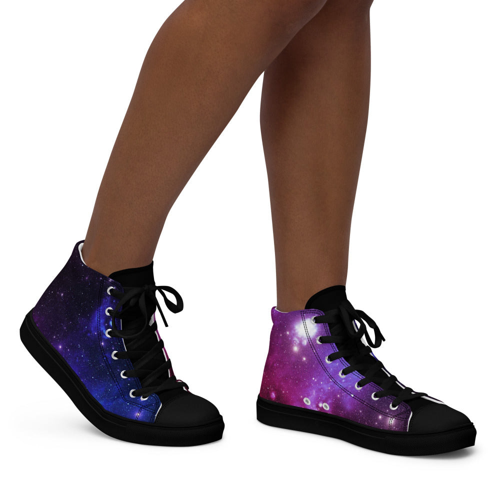 Dark Matter Women’s High Top Sneakers - https://ascensionemporium.net